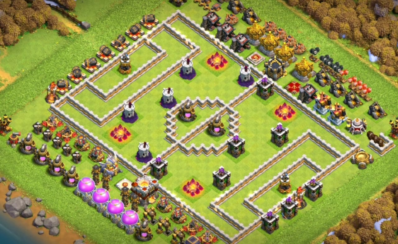 Town Hall 11 Troll Base Link Layout