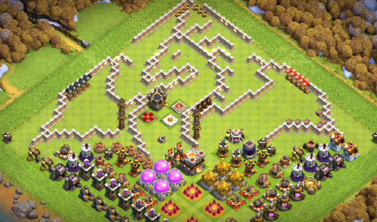 Town Hall 11 Troll Base Link Layout