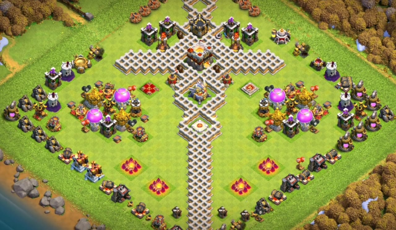 Town Hall 11 Troll Base Link Layout