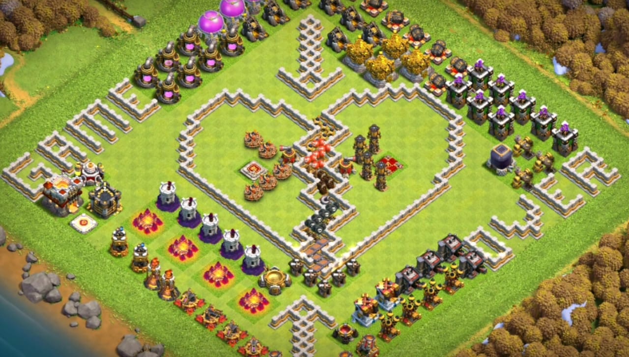 Town Hall 11 Troll Base Link Layout