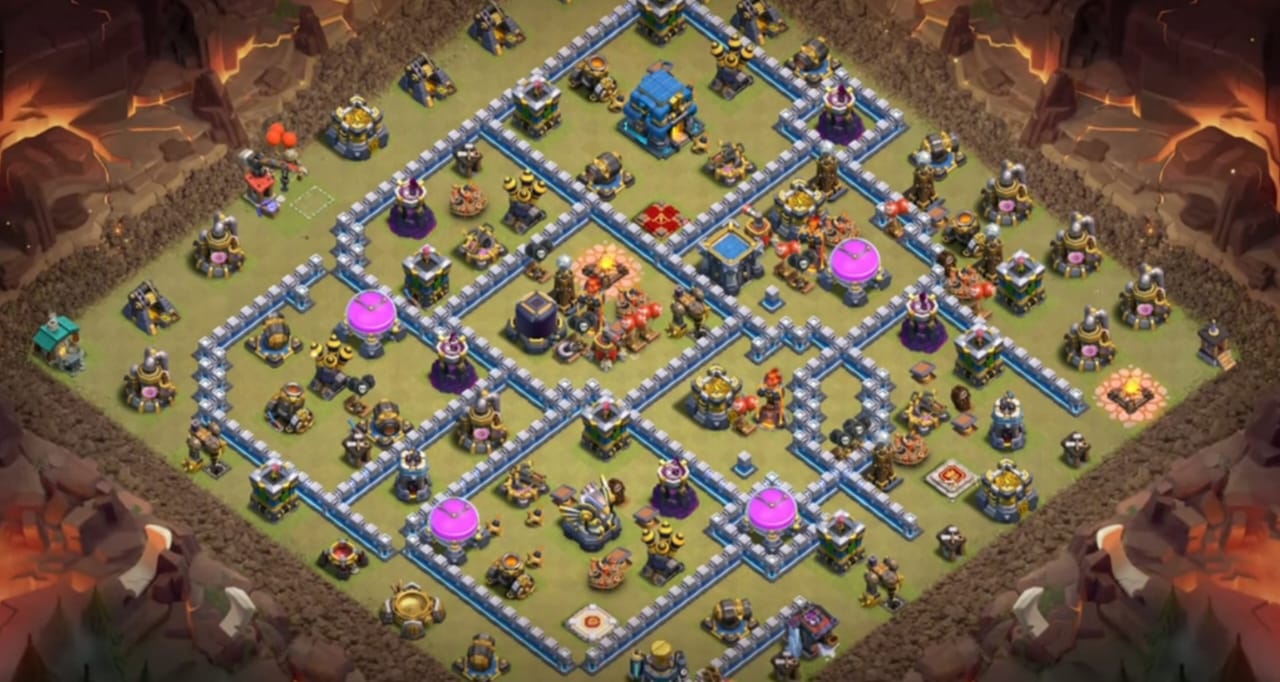 Town Hall 12 War Base #5