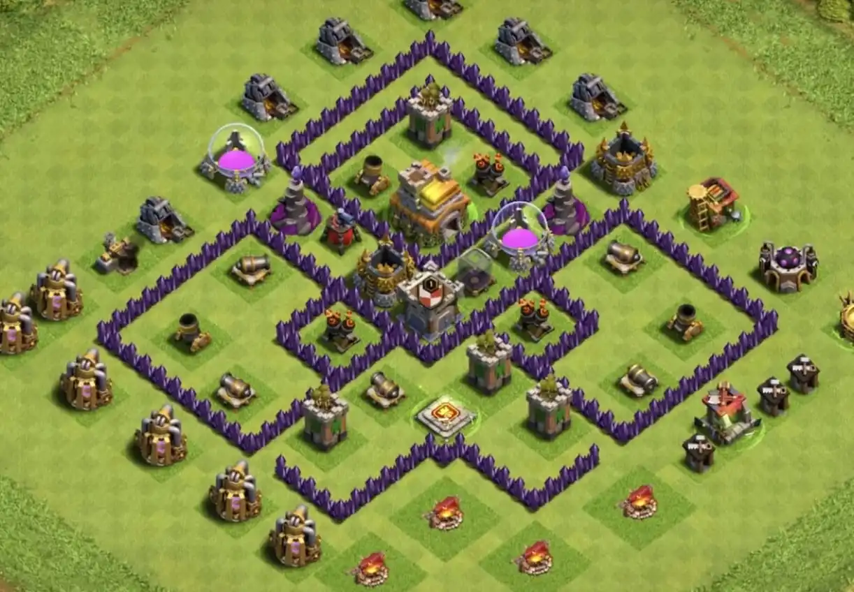 Town Hall 7 War Base Link #1