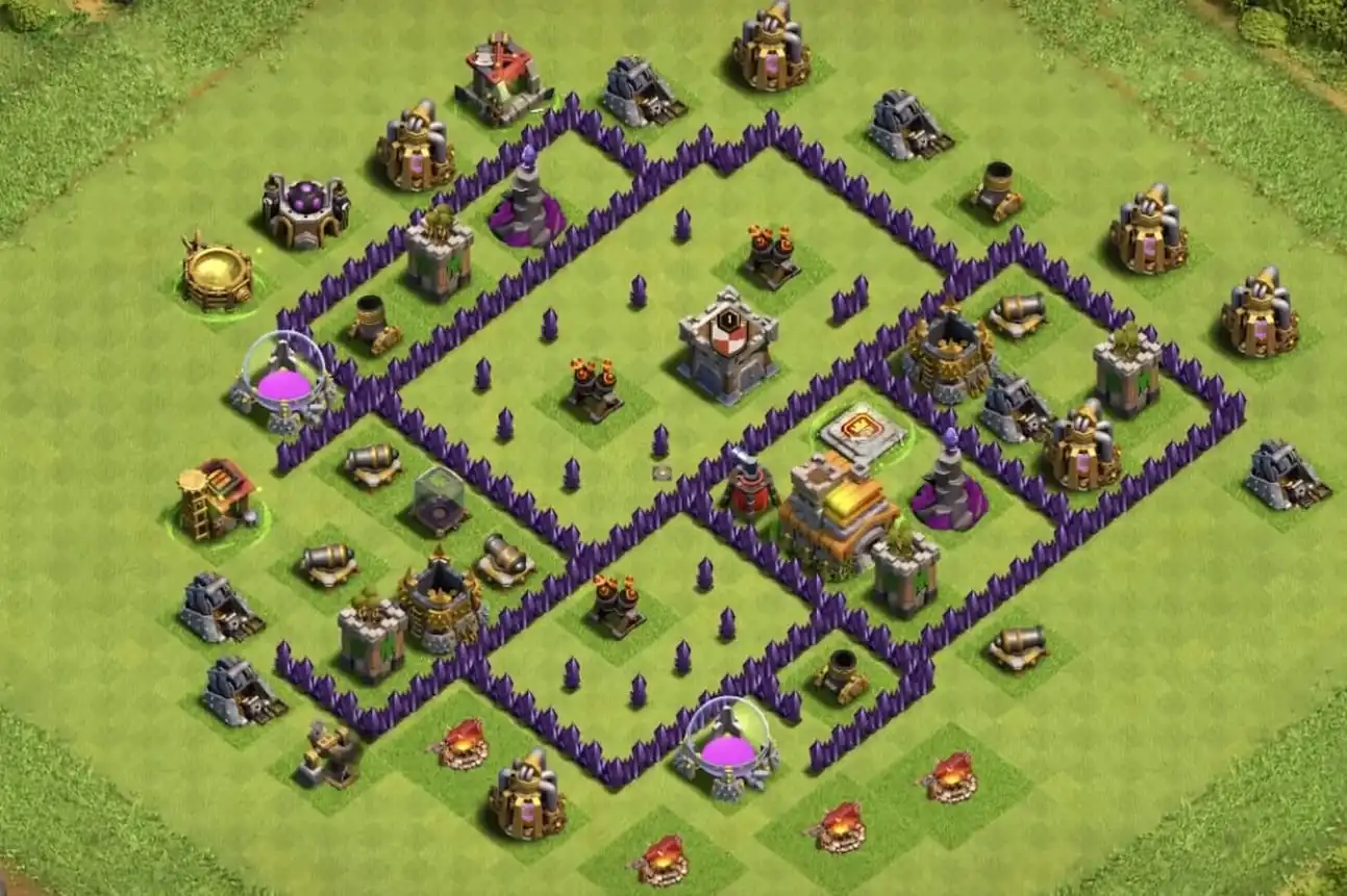 Town Hall 7 War Base Link #6