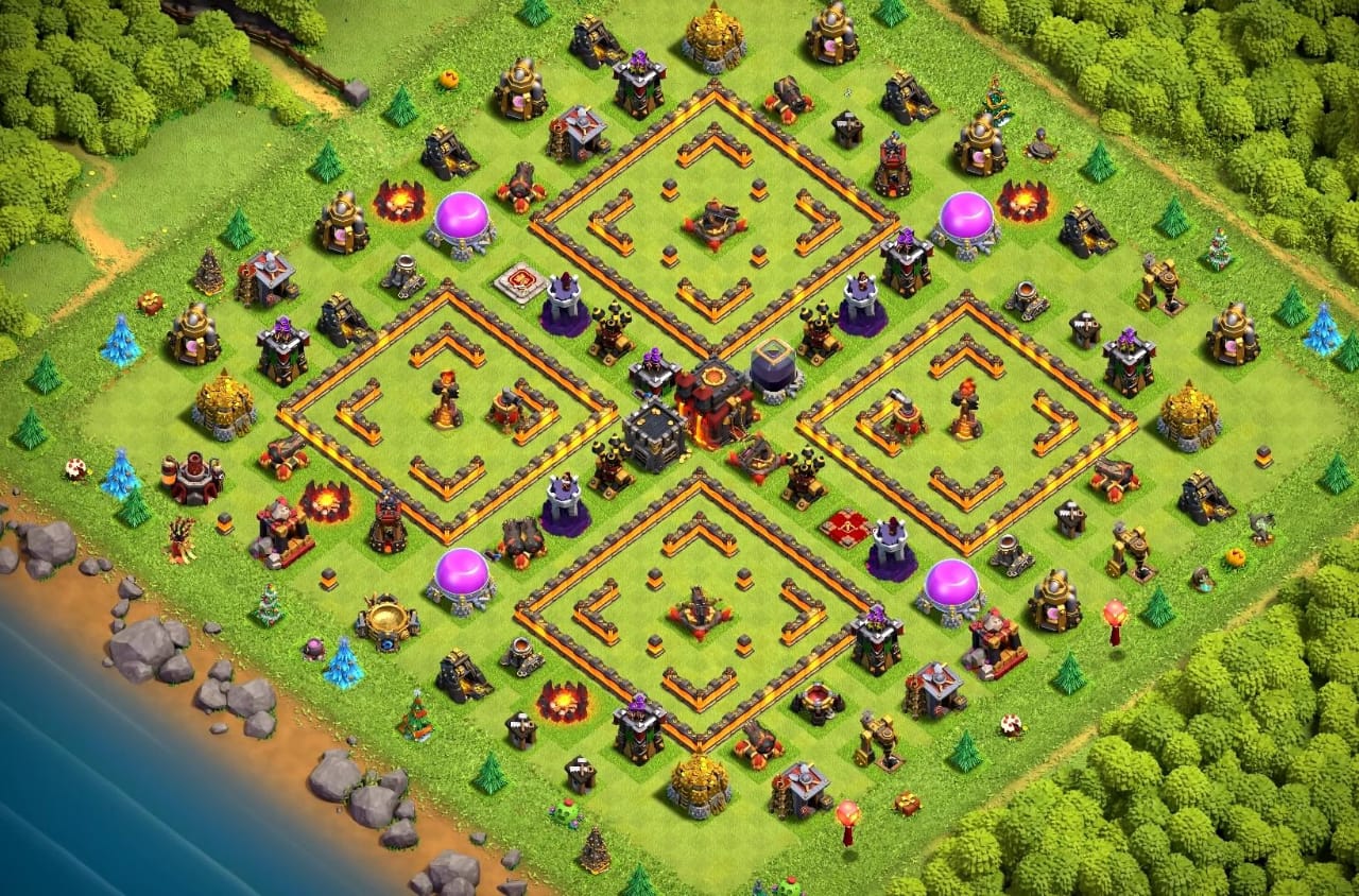 Town Hall 10 War Base 11