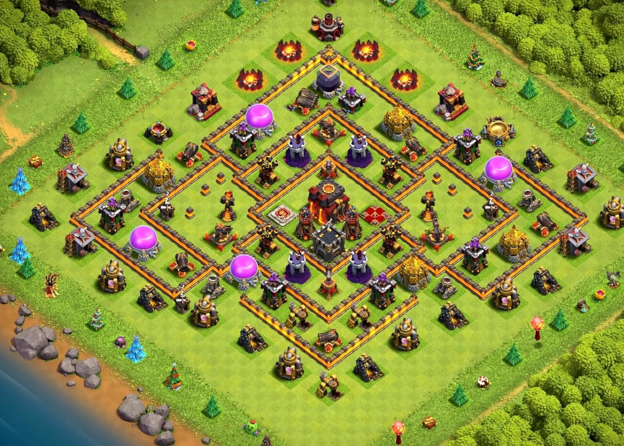 Town Hall 10 War Base 13