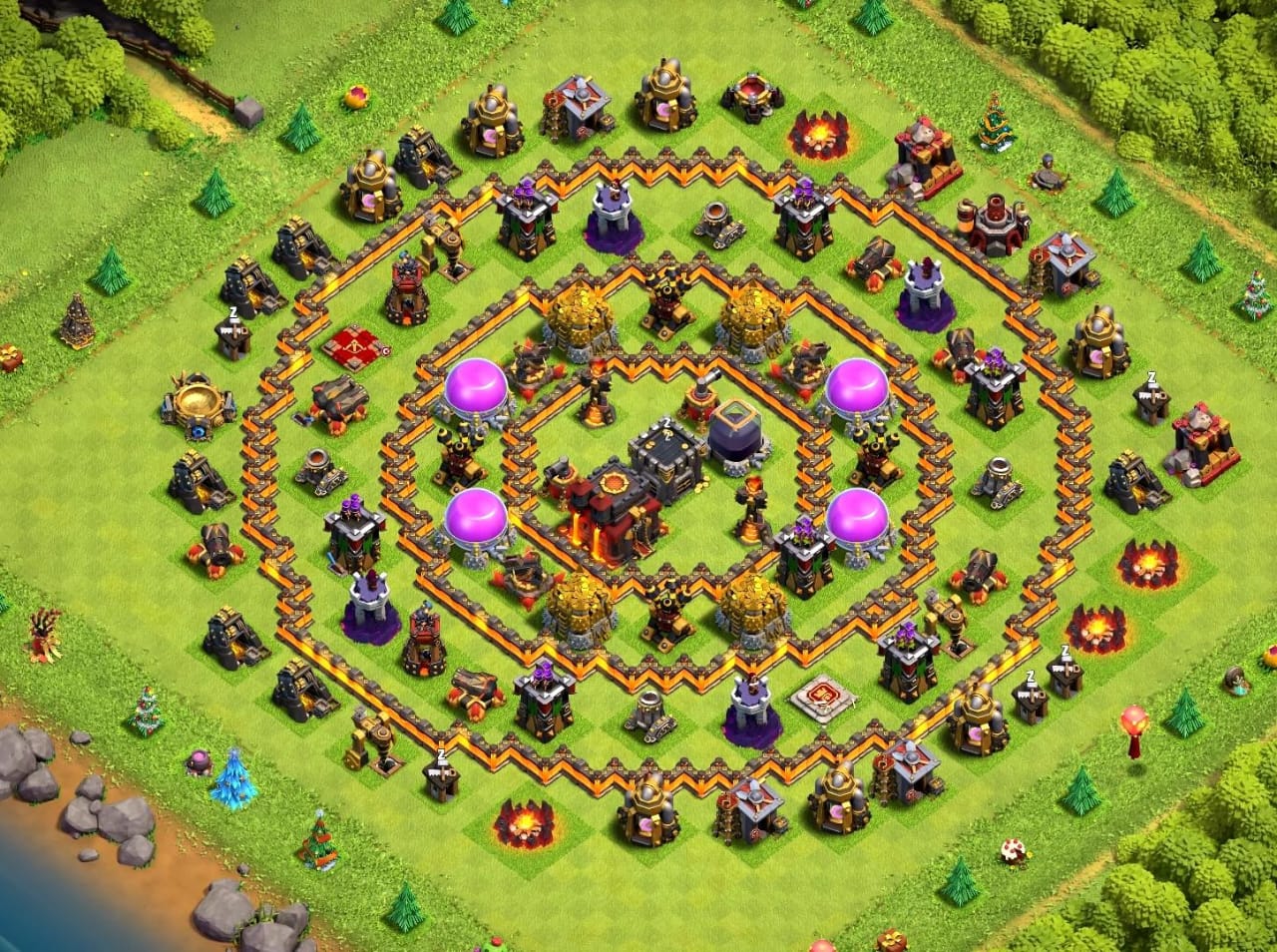 Town Hall 10 War Base 14