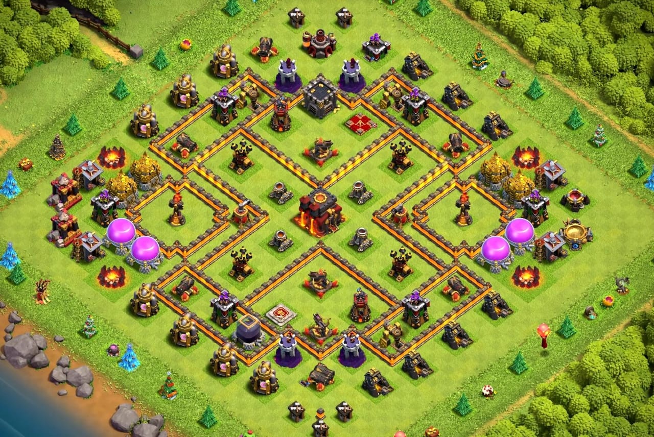 Town Hall 10 War Base 16