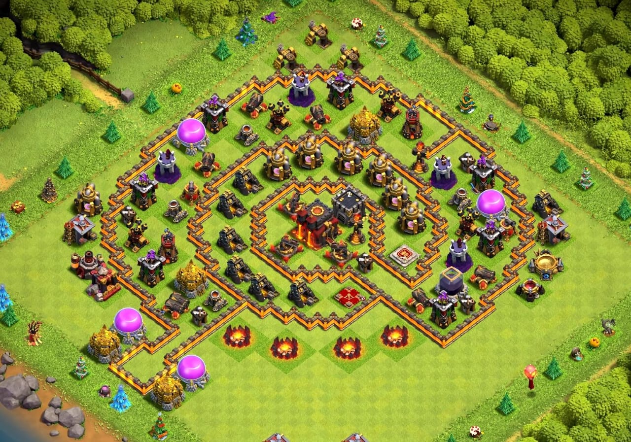 Town Hall 10 War Base 17