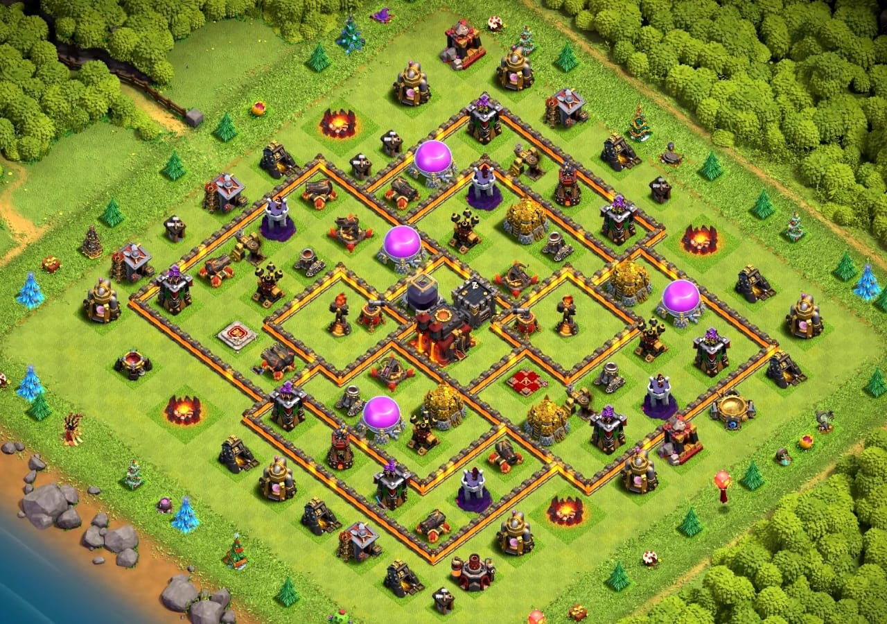 Town Hall 10 War Base 5