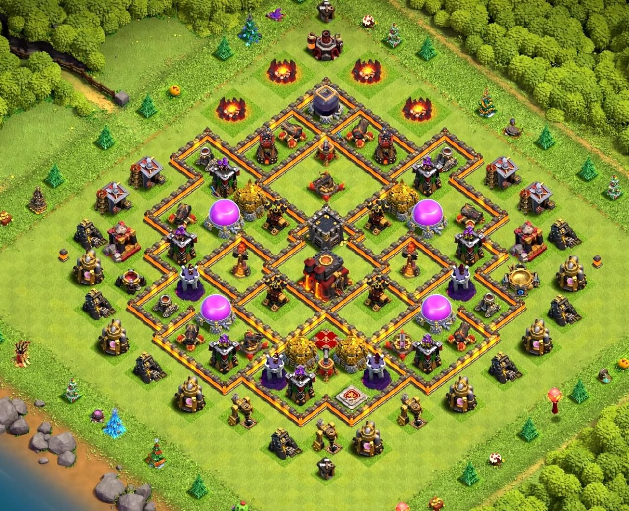 Town Hall 10 War Base 7