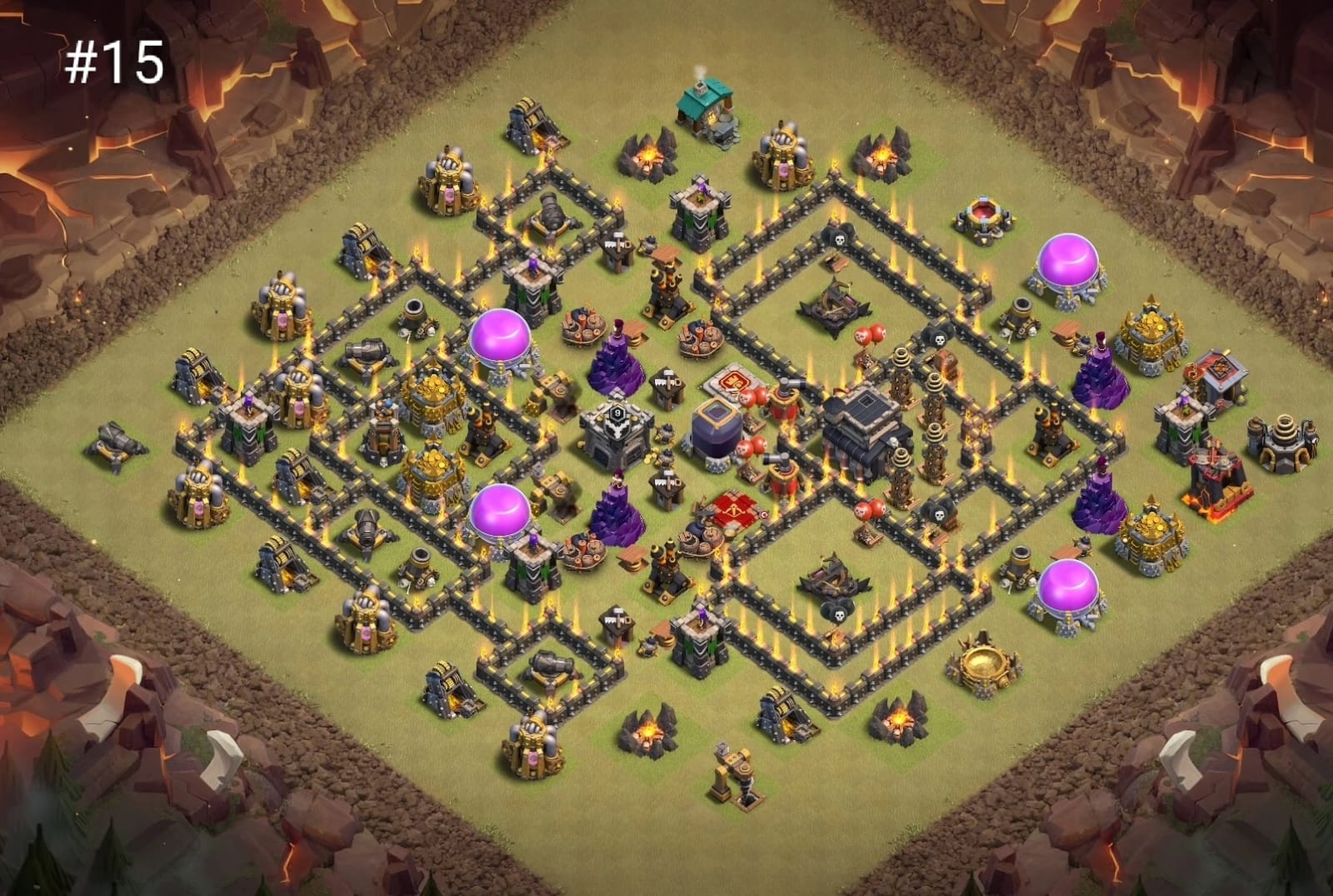 Town Hall 9 War Base #15