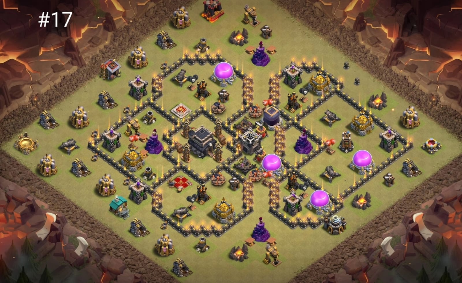 Town Hall 9 War Base #17