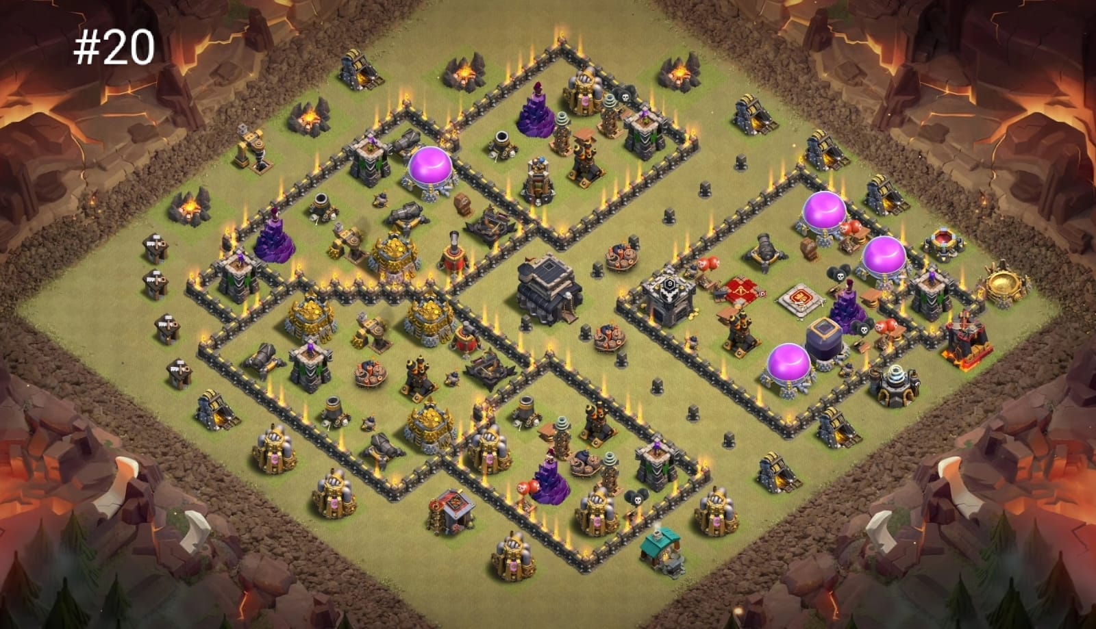 Town Hall 9 War Base #20