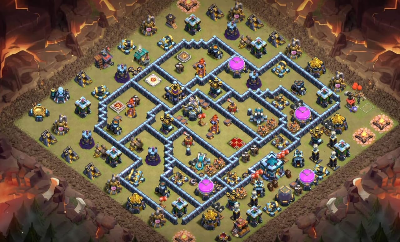 town hall 13 war base new update