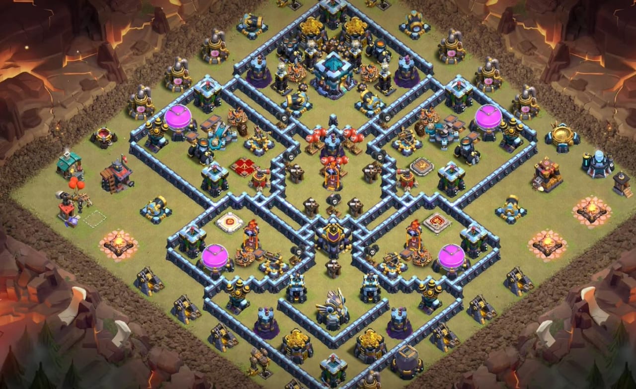 Town Hall 13 war base link