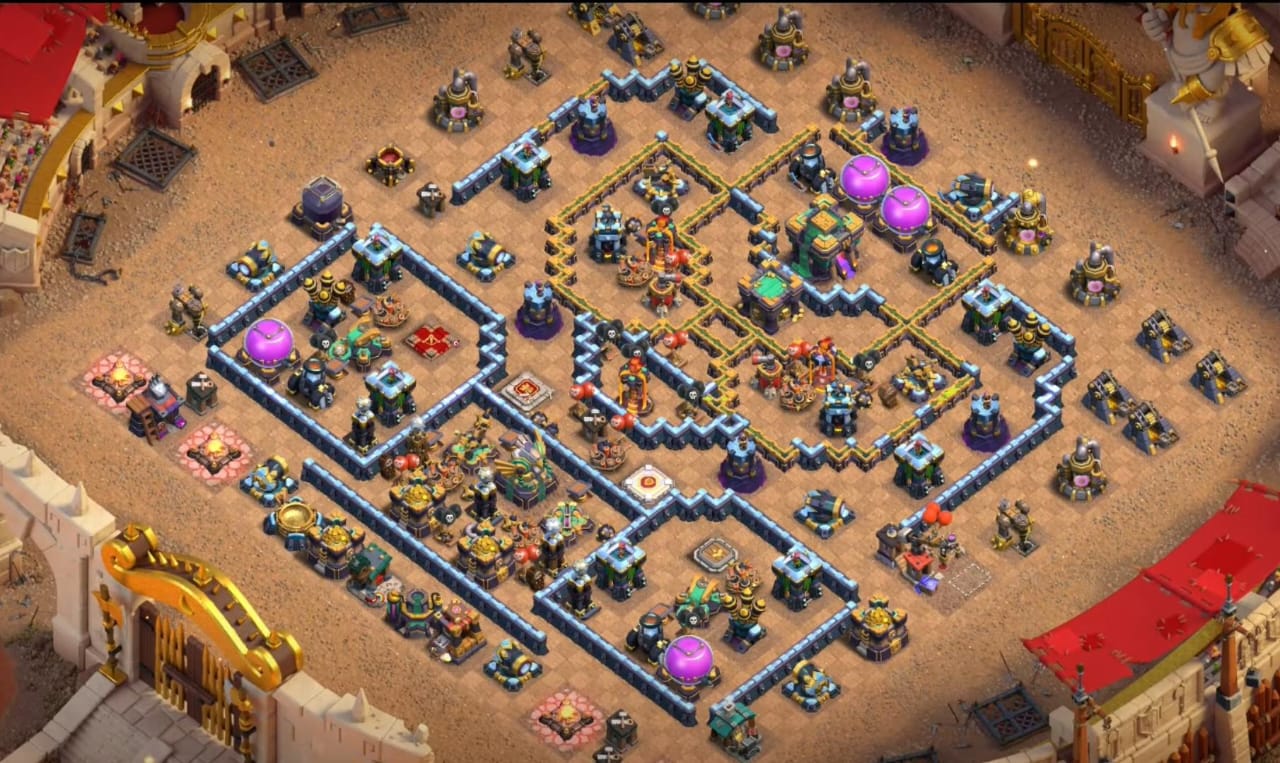 TH 14 War Base Link #9 - Clash Titans