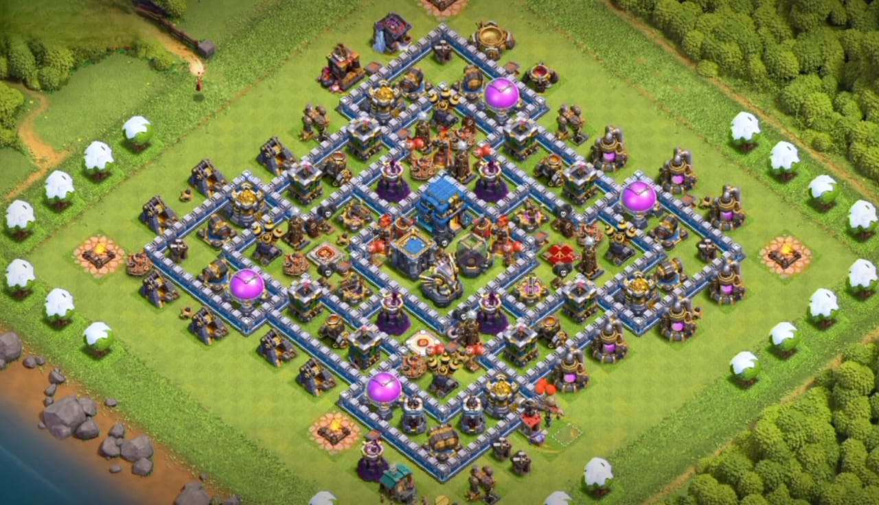 TH 12 Farm Base Layout