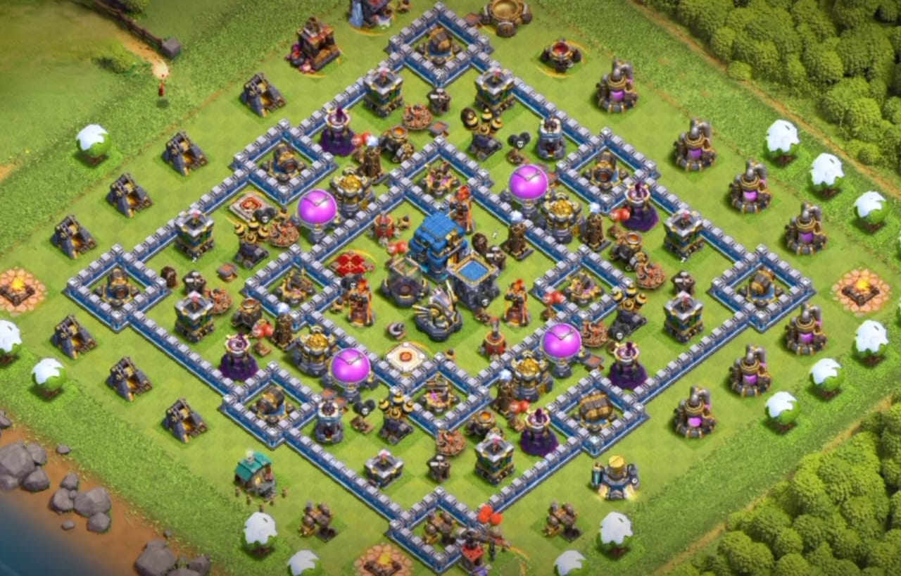 TH 12 Farm Base Layout