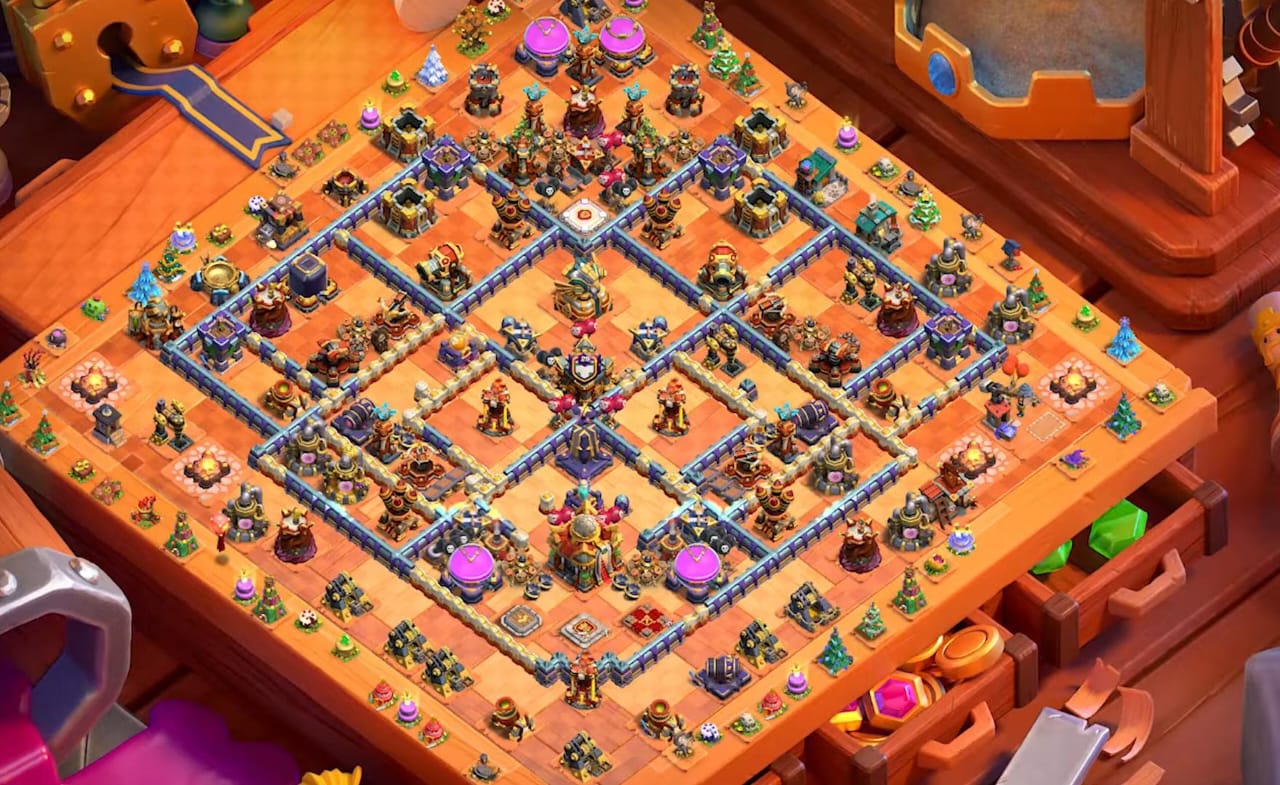 TH 16 Trophy Base Layout COC