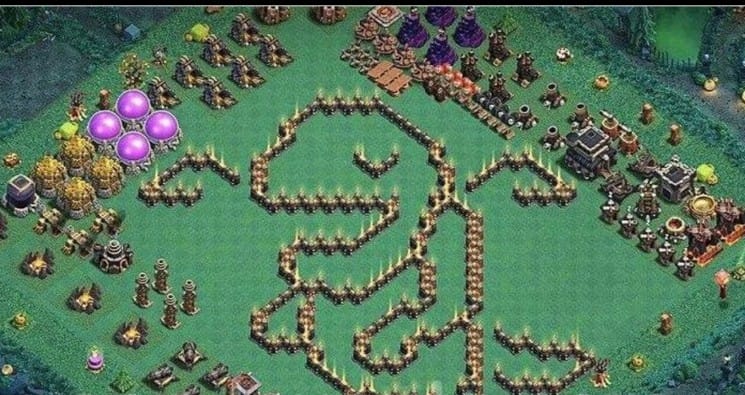 TH 10 Troll Base Layout COC