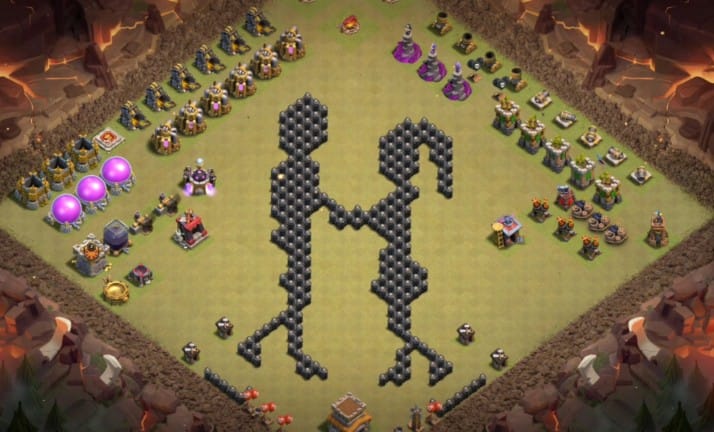 TH 8 TROLL BASE LAYOUT COC