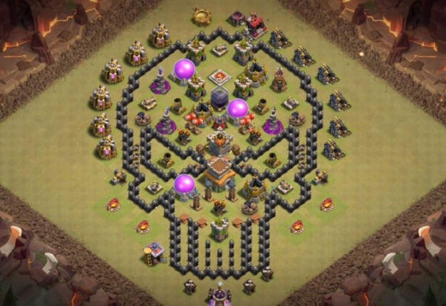 TH 8 TROLL BASE LAYOUT COC