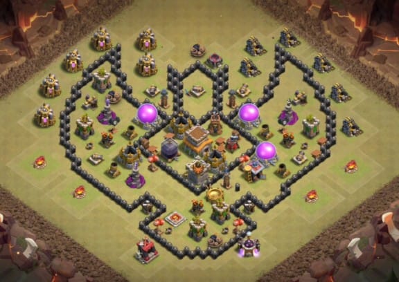 TH 8 TROLL BASE LAYOUT COC