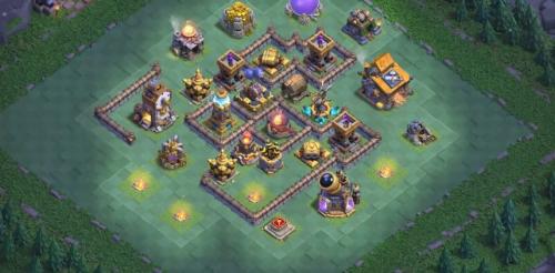 Builder Hall 10 Base (Stage 1 and Stage 2) with Copy link - Base of Clans