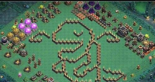 TH 10 Troll Base Layout COC