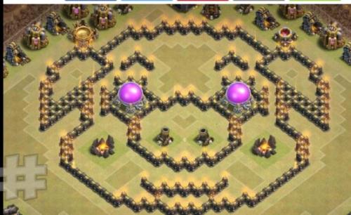 TH 10 Troll Base Layout COC