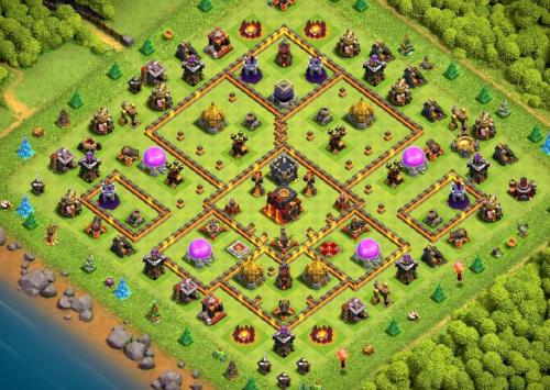 Town Hall 10 War Base 10