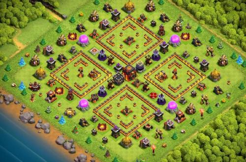 Town Hall 10 War Base 11