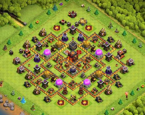 Town Hall 10 War Base 12