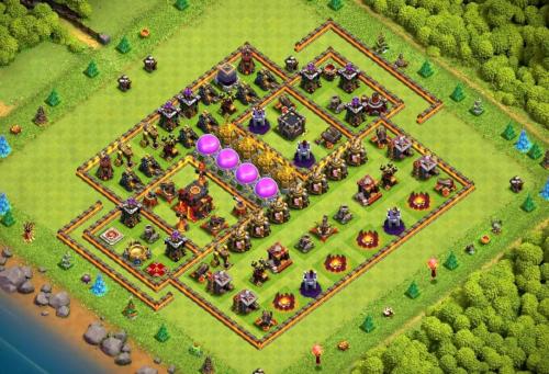 Town Hall 10 War Base 18