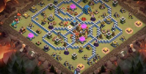 Town Hall 12 War Base #7