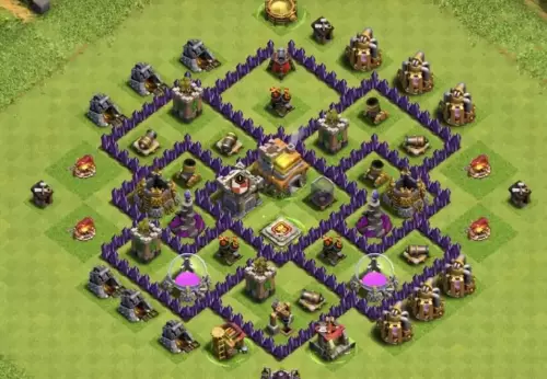 Town Hall 7 War Base Link #10