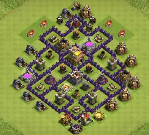 Town Hall 7 War Base Link #7