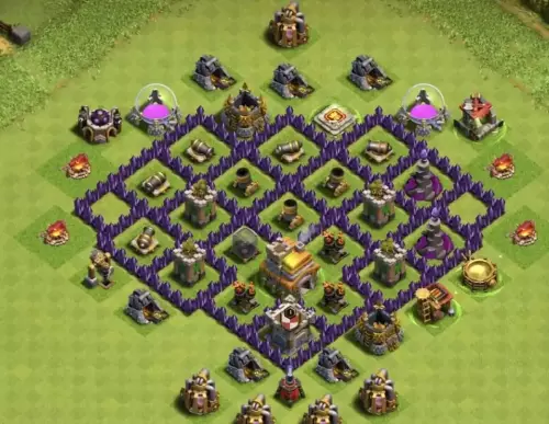 Town Hall 7 War Base Link #8