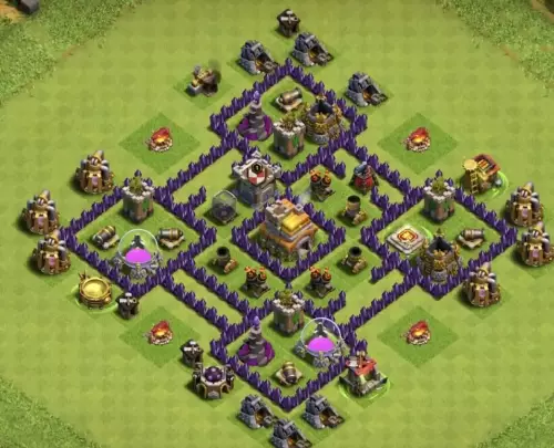 Town Hall 7 War Base Link #9