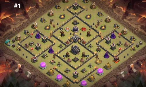 Town Hall 9 War Base #1