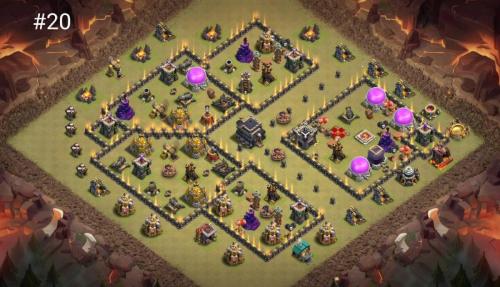 Town Hall 9 War Base #20