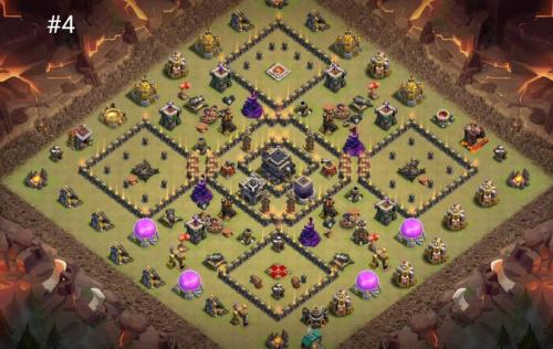 Town Hall 9 War Base #4