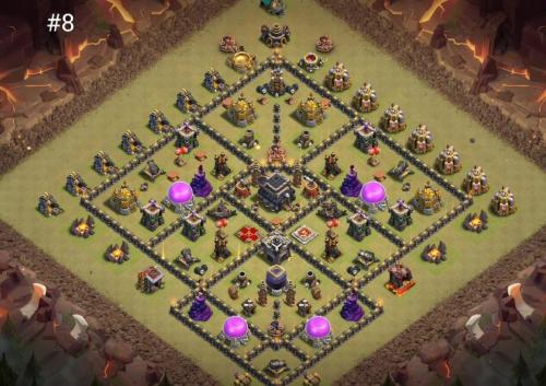 Town Hall 9 War Base #8